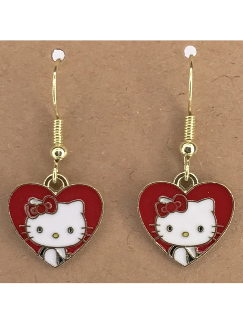 18k Gold Platted Hook Cute Hello Kitty Dangle Earrings Fashion Jewelry
